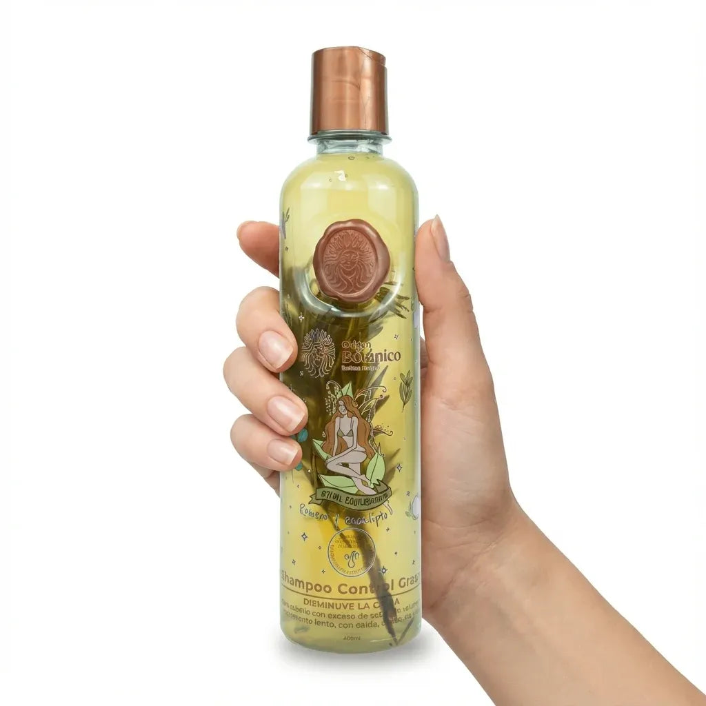 Shampoo control grasa romero y eucalipto